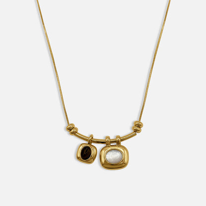 COLLANA DOPPIA CON PIETRE PREZIOSE